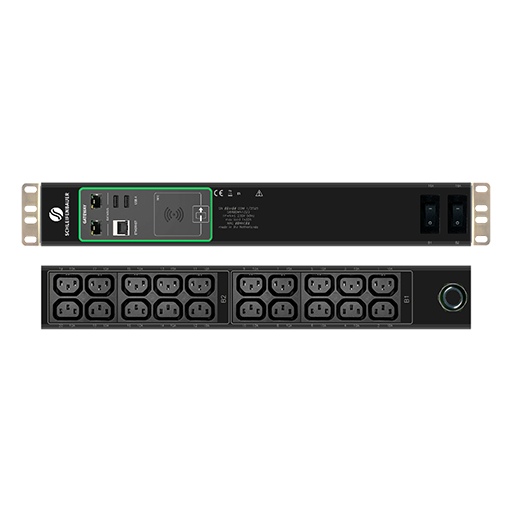 Schleifenbauer GM 584BDMN1323 Branch Metered Double Horizontal PDU 5.0, 32A, 20 outlets